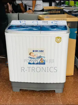 *Brühm Twin Tub Semi Automatic Washing Machine 7kg