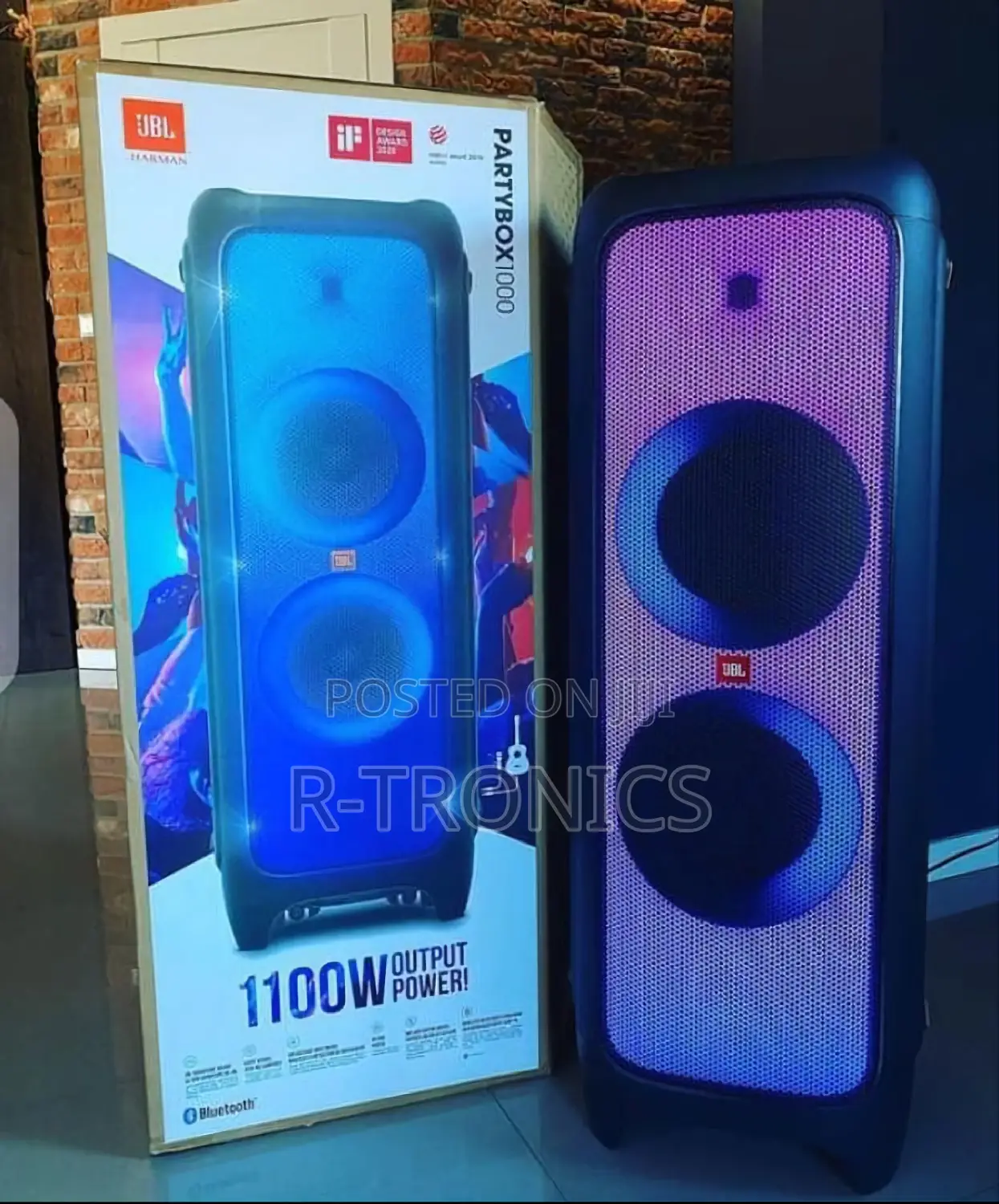 JBL Partybox 1000 High Power Wireless Bluetooth Speaker