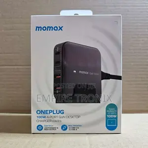 Momax Oneplug 100W 4-Port Gan Charger - Black