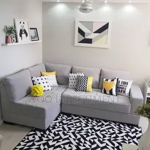 L-Shape Sofa Kali Sana Zinapatikana Mpya
