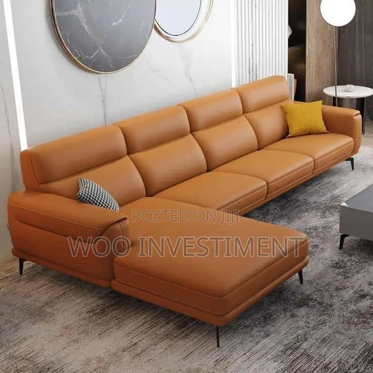 L-Shape Sofa Kali Sana Zinapatikana Mpya