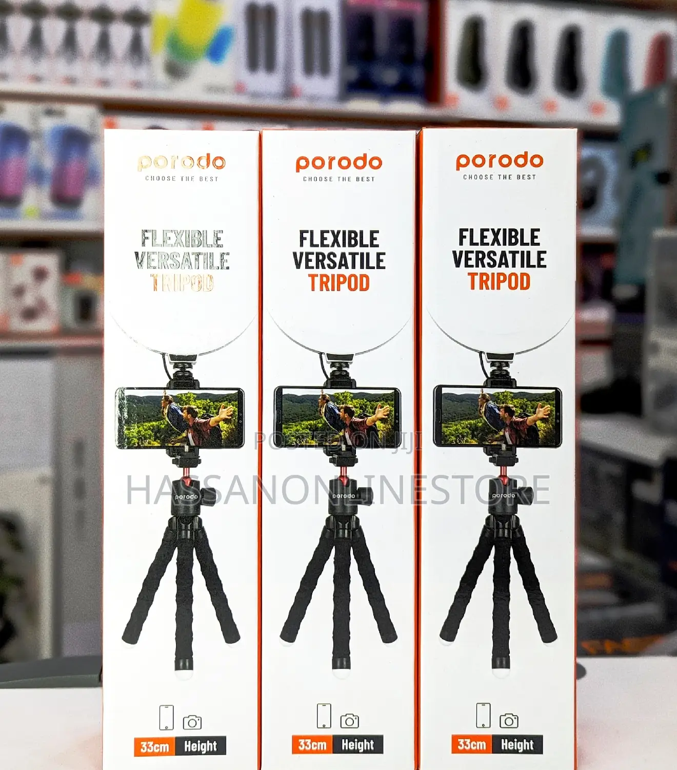 Porodo Flexible Versatile Folded Length Tripod 33cm