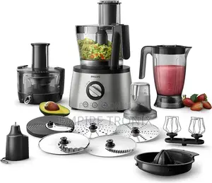 Philips Food Processor 1300 Watts Gray, HR7778