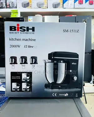 Bish Stand Mixer 12l Full Copper Gear 2000w