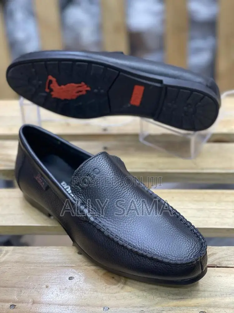 Mens Loafers Polo Black Full