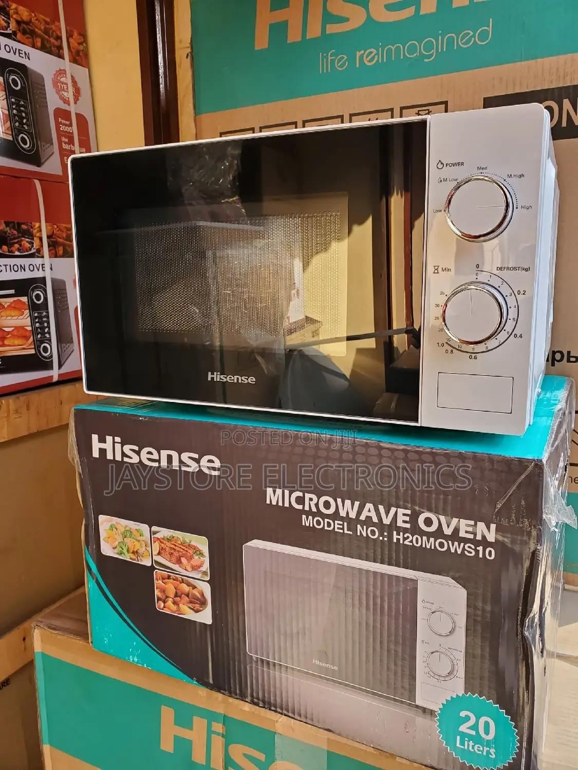 Hisense 20L White Microwave Oven.