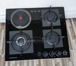Homebase Built in Cooker 3gas and 1 Electric Hob (Glass)