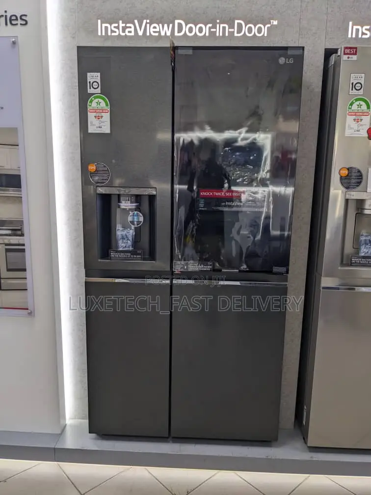 LG Instaview Refrigerator 635L Door in Door Non-Frost Black