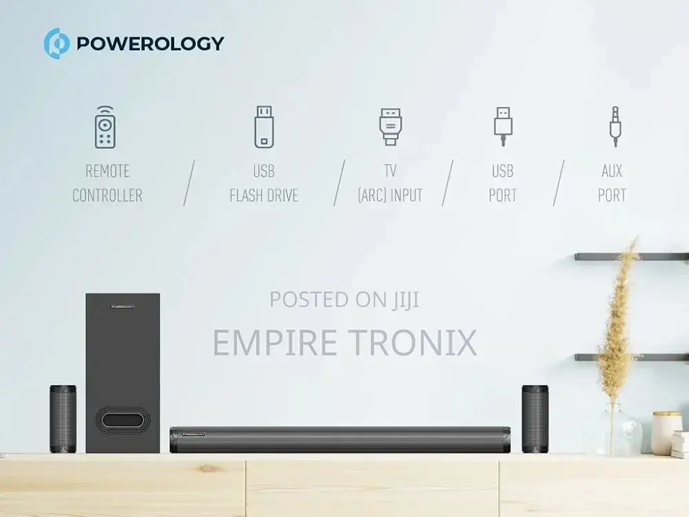 Powerology 5.1CH Soundbar Speaker 735 Watts