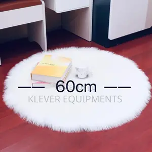 60cm Round Fluffy Rugs