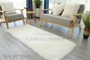 Rectangular Soft Bedroom Faux Fur Rugs 50x120cm