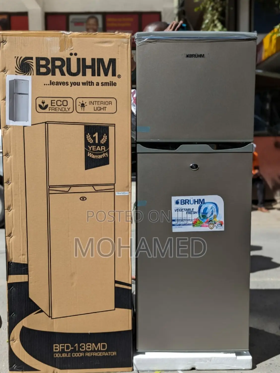Bruhm Fridge/Friji 138L