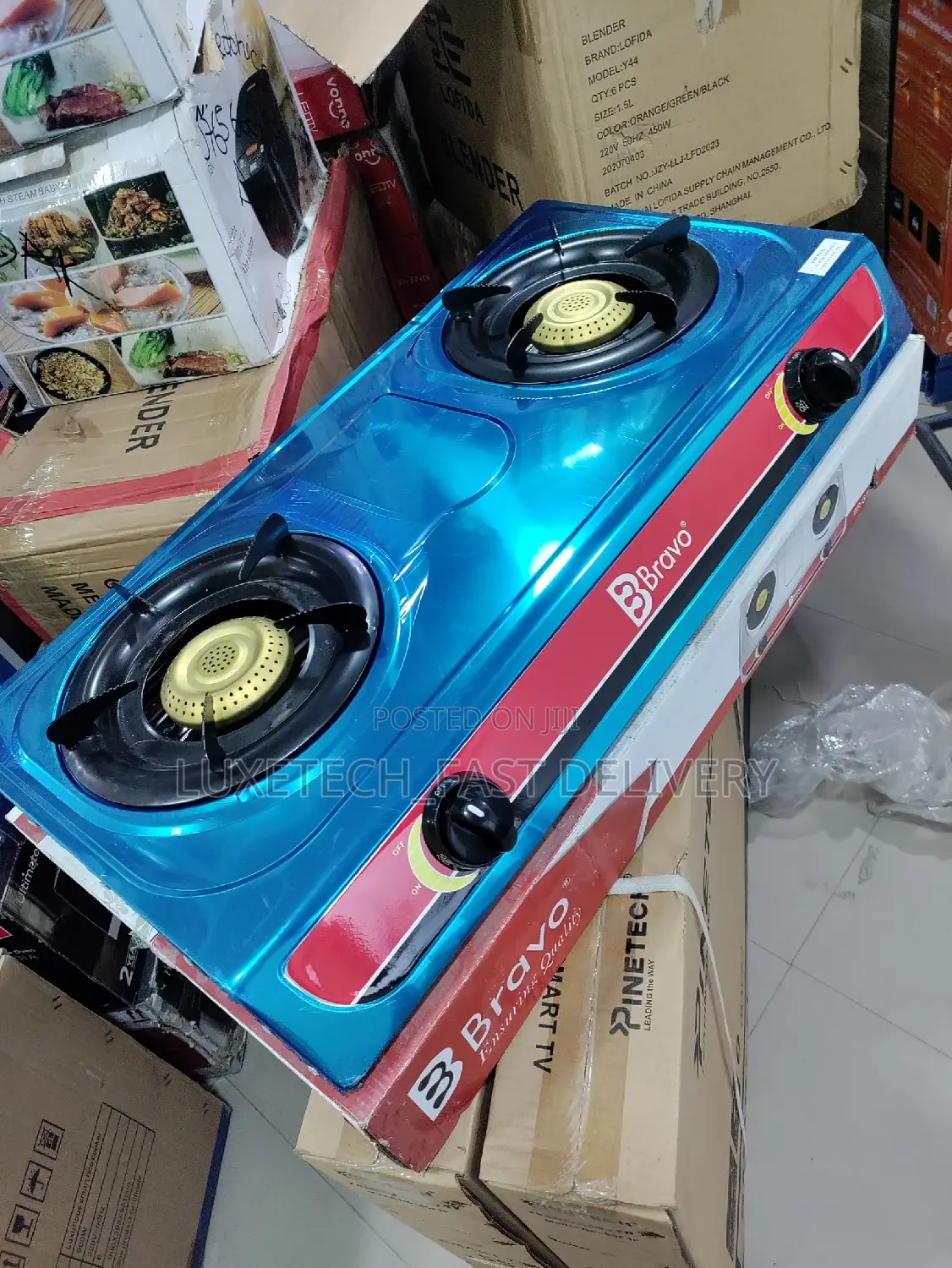 Bravo Gas Stove 2 Burners | Jiko LA Gas | Gas Cooker