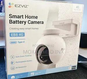EB8 4G Outdoor PTZ Camera (Sim Card) With Solar Panel