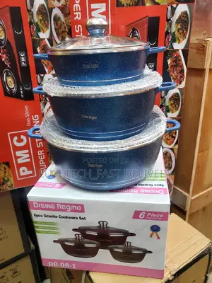 Granite Cookware Set 3 Pieces Cooking Pots (Sufuria)
