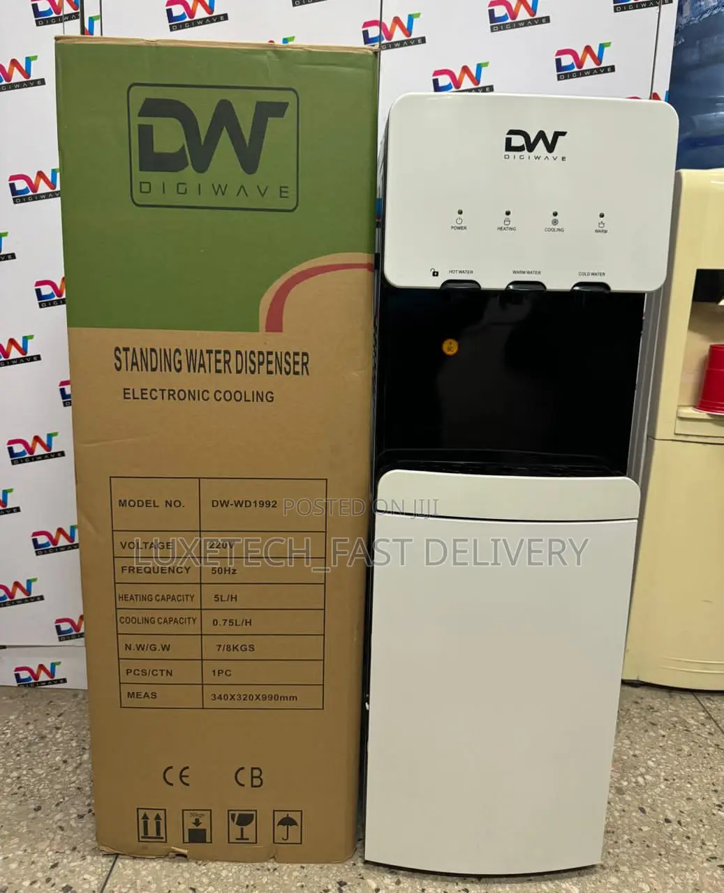 Digiwave Water Dispenser 3 Taps With Cabinet Storage