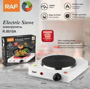Raf Electric Stove 1 Plate Non-Stick Coated | Jiko LA Umeme