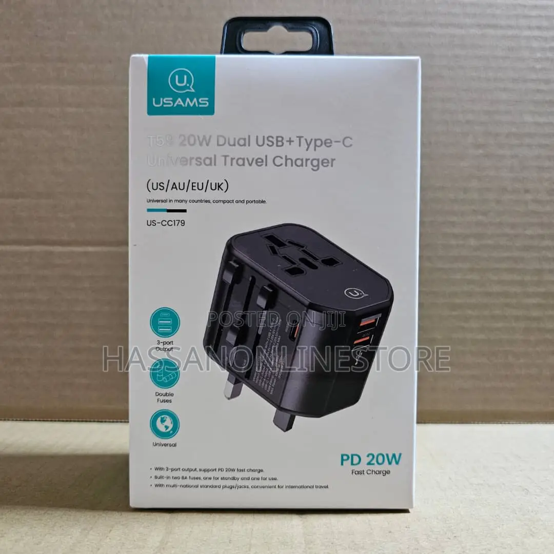 Usams 20W Universal Travel Adapter