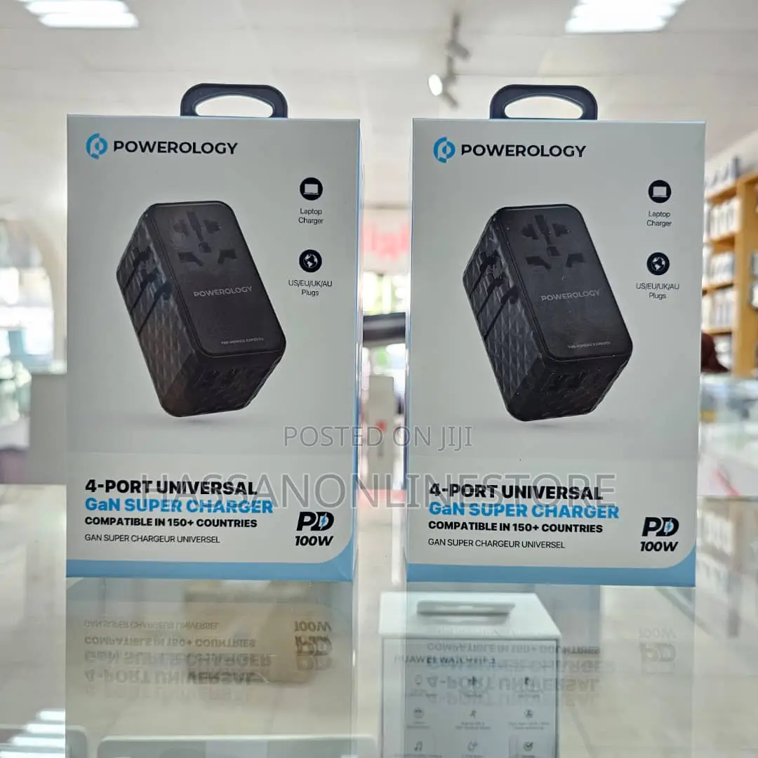 Powerology 4-Port Universal Gan Super Charger 100W