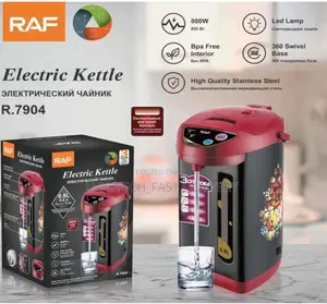RAF Thermopot Electric Kettle 800W 6.8L 360 Swivel Base
