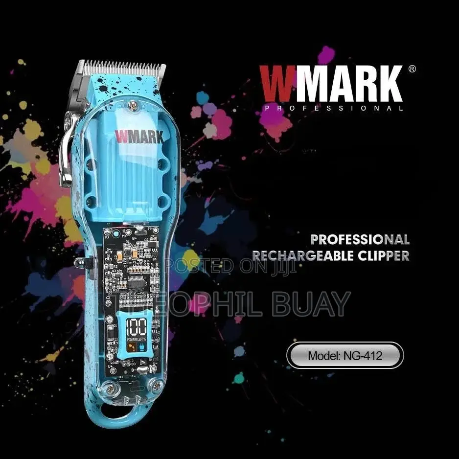 Electric Hair Trimmer WMARK NG-412 Transparent High Torque