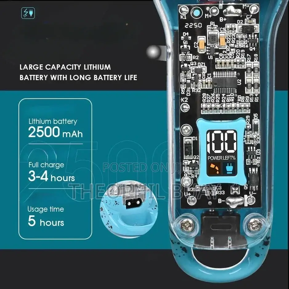 Electric Hair Trimmer WMARK NG-412 Transparent High Torque
