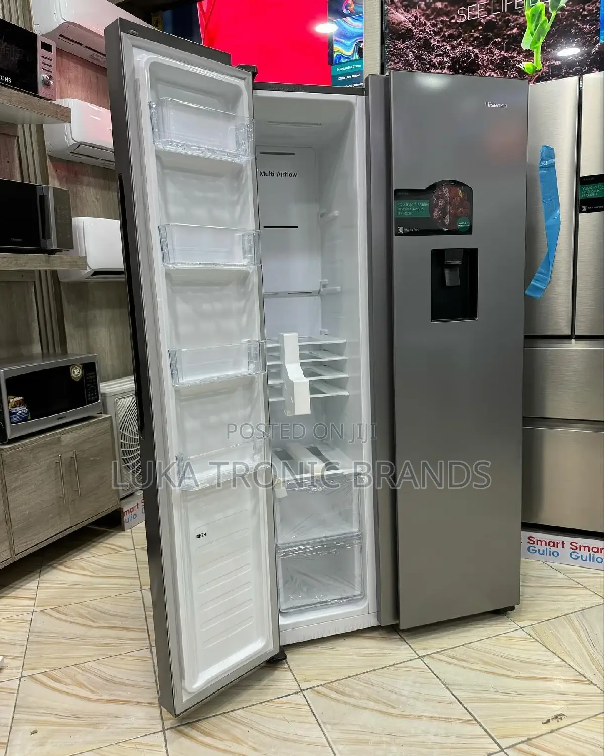Side by Side Hisence Refrigerator