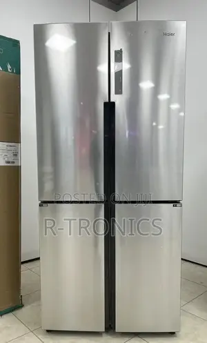 HAIER French Door 450 Litres Fridge Freezer Stainless Steel