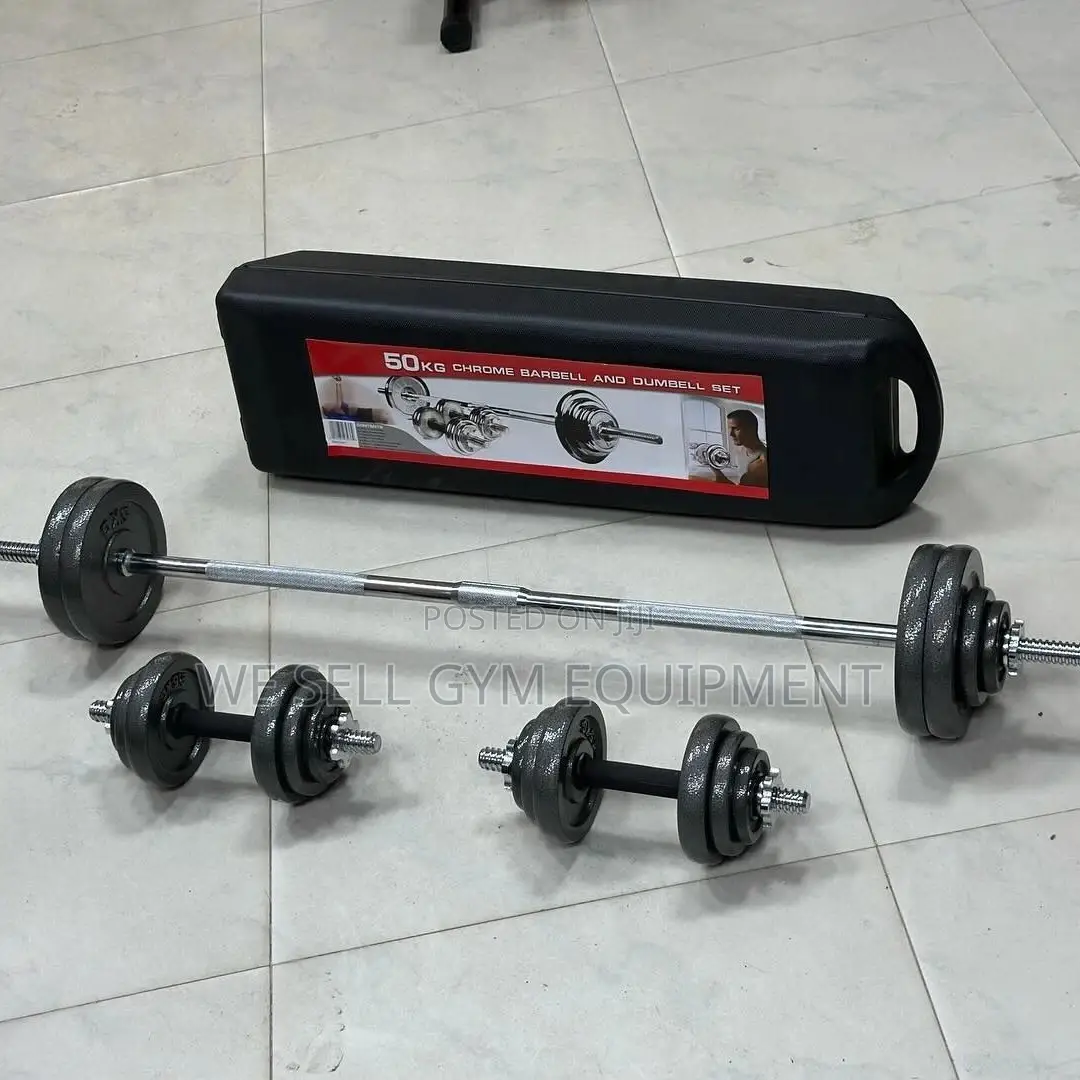 50kg Dumbbell and Barbell Set