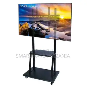 TV Stand Heavy Duty TV Cart, Stand Mobile TV Mount Trolley
