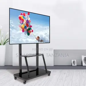 Metal Mobile TV Stand Portable TV Stand Floor Trolley Stand