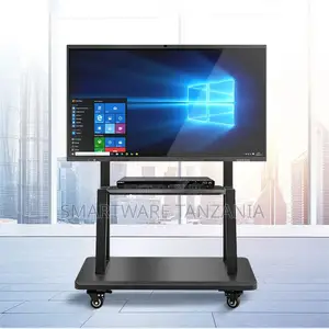 Mobile TV Stand Mount Universal Flat Screen Rolling TV Cart