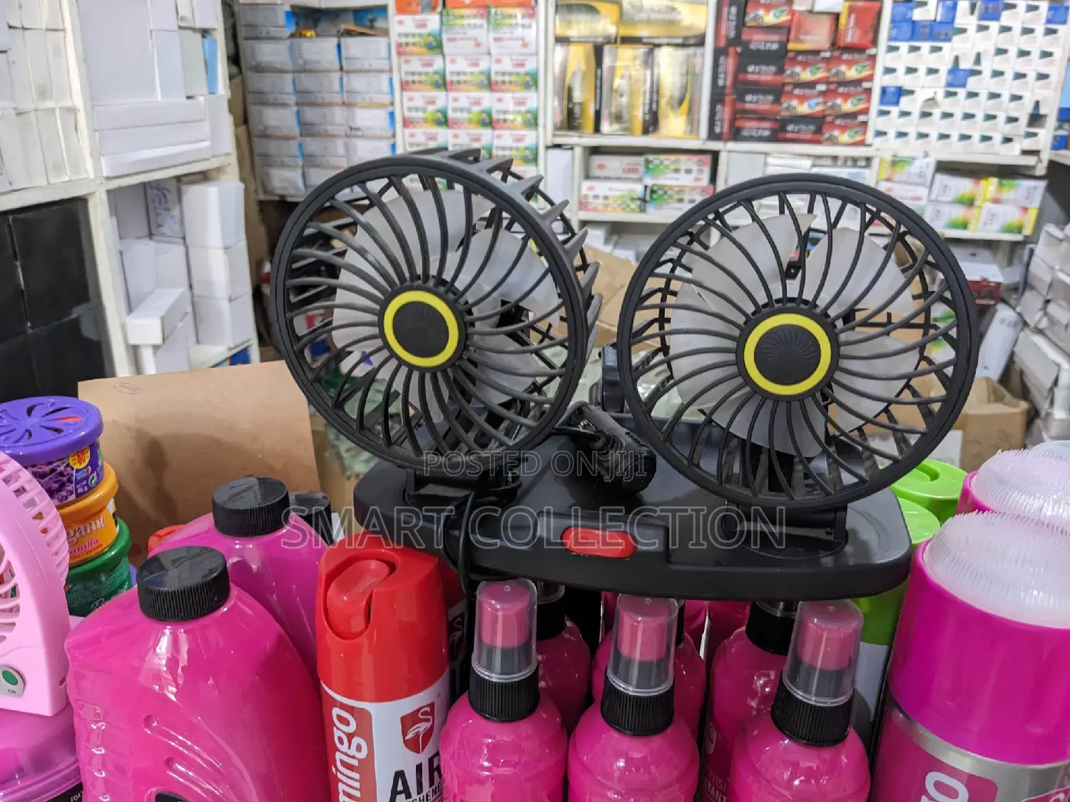 360° Adjustable Dual Head Air-Vent Motor Vehicle Fan