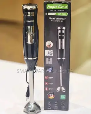 Super Crest SCT-7002 Hand Blender 4 Blades 21 Speeds 2000W