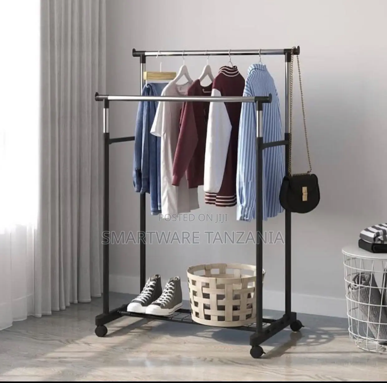 Portable Clothing Hanging Garment Rack Laundry Drying Hanger
