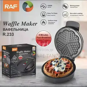 Waffle Maker, Non-stick Coated Plates Deep Cooking Plates