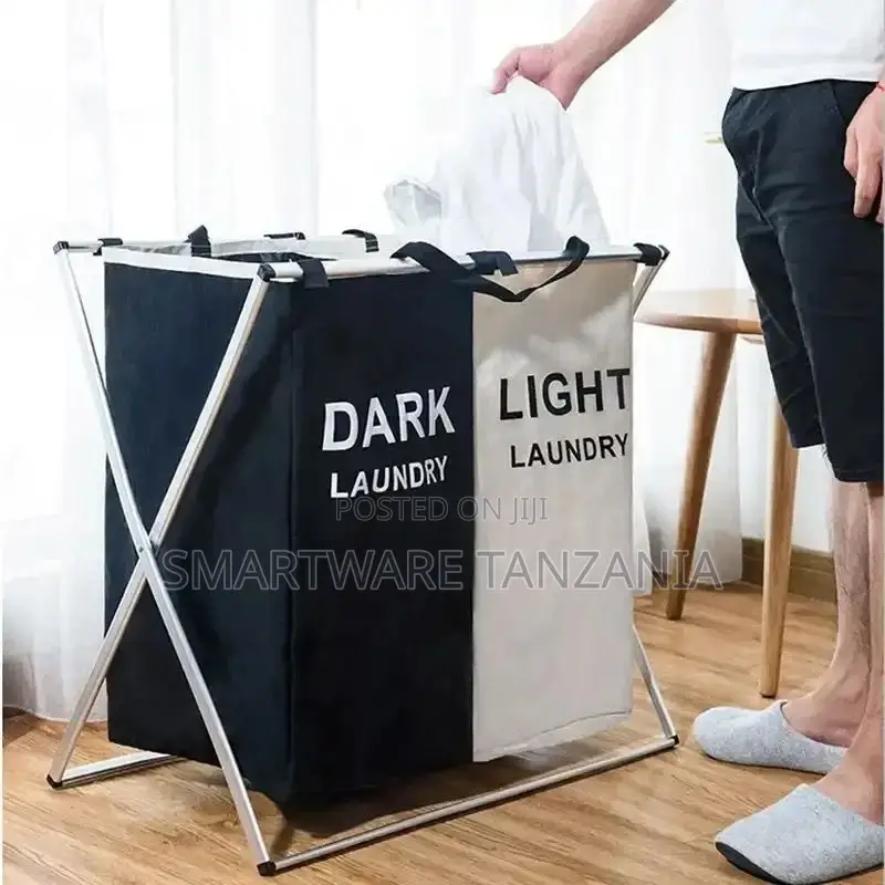 Laundry Basket for Dark, Light Clothes Hamper, Collapsible