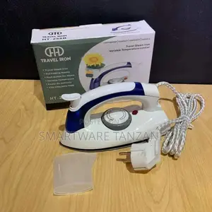 Plastic Portable Travel Steam Iron Press With Folding Handle