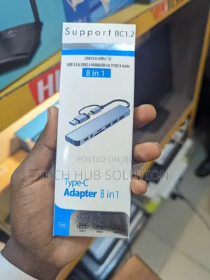 USB HUB Type - C ADAPTER 8 IN 1