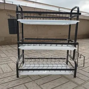 3 Tier Stainless Steel Drain Rack, Kitchen Rack for Dishes