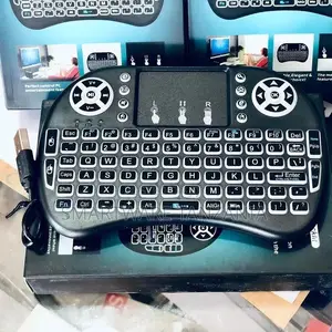 Smart TV Wireless Keyboard Lights Colorful With Led Wireless
