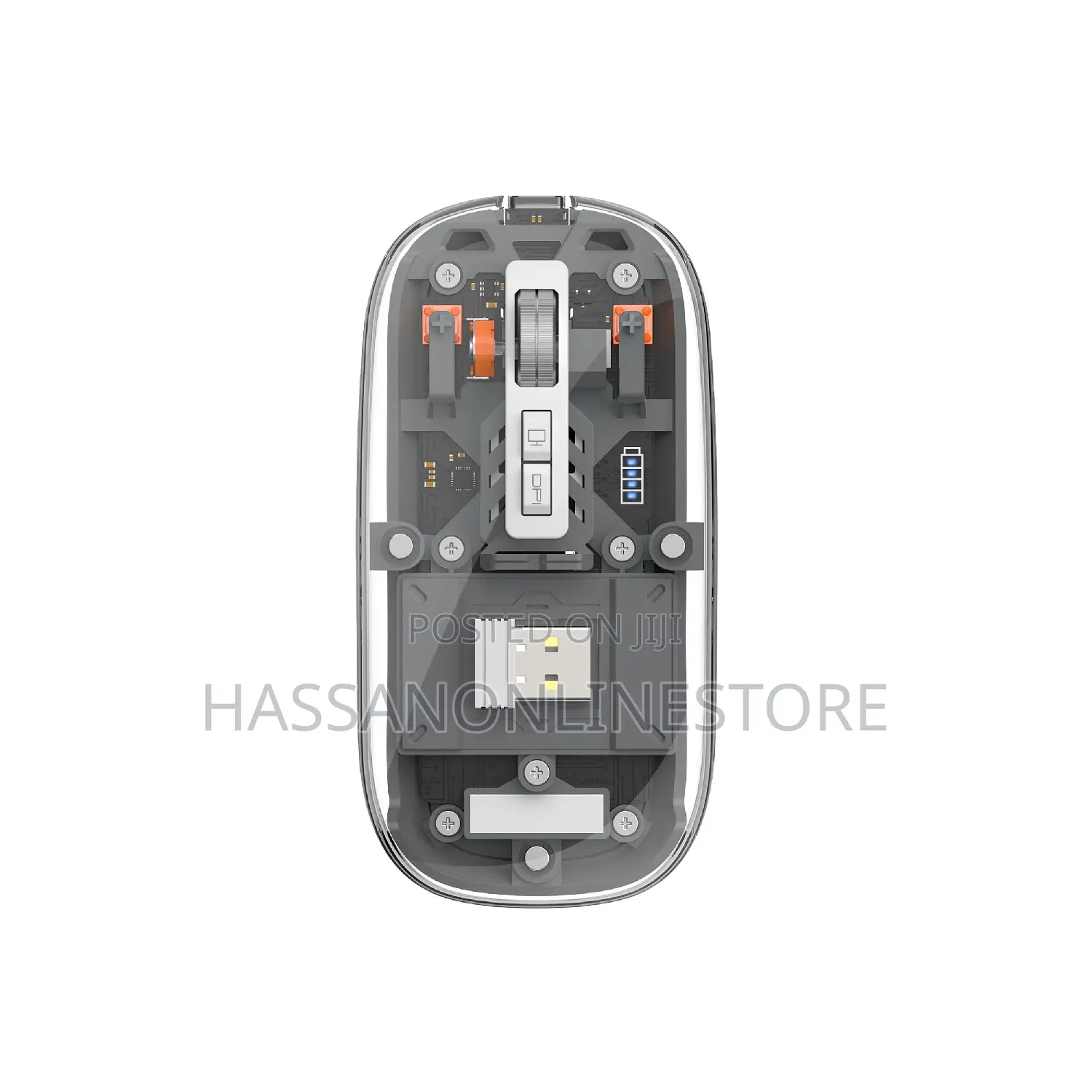 Wiwu Crystal Transparent 2.4 GHZ Wireless Mouse Multi Device