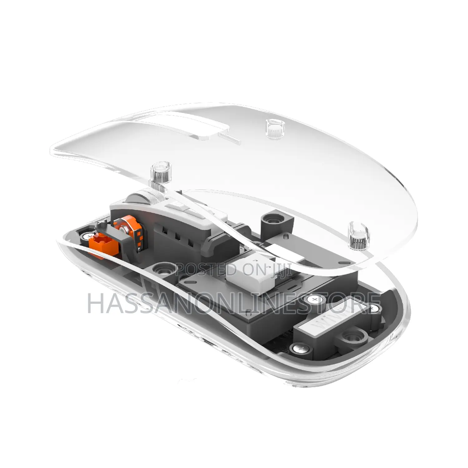 Wiwu Crystal Transparent 2.4 GHZ Wireless Mouse Multi Device