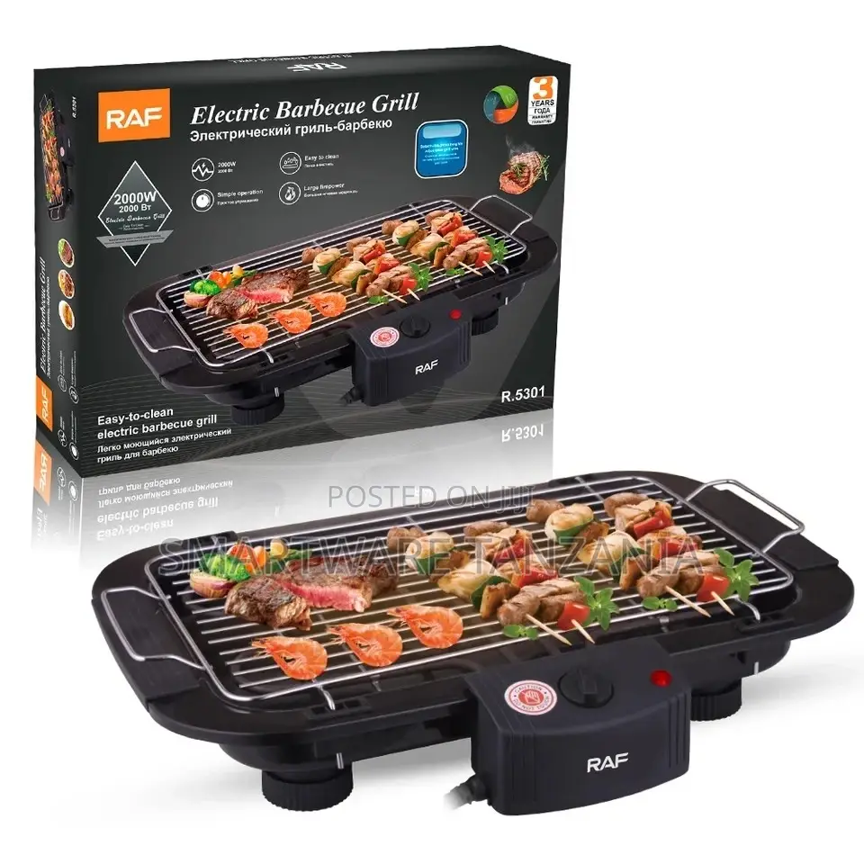 Grill Machine 2000W Smokeless Electric Grill BBQ Grilling