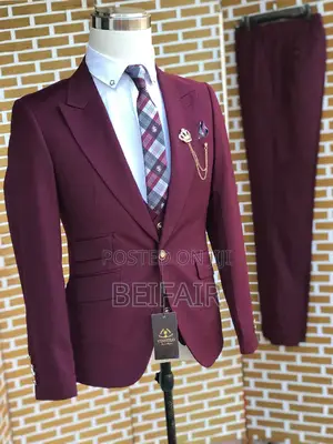 Suti Za Kiume | Men's Suits | Maroon