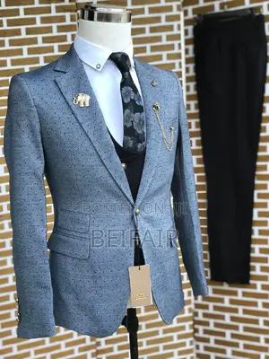 Suti Za Kiume | Men's Suits | Gray and Black Mixture