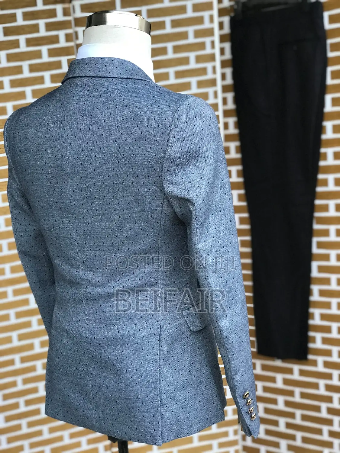 Suti Za Kiume | Men's Suits | Gray and Black Mixture