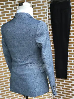 Suti Za Kiume | Men's Suits | Gray and Black Mixture