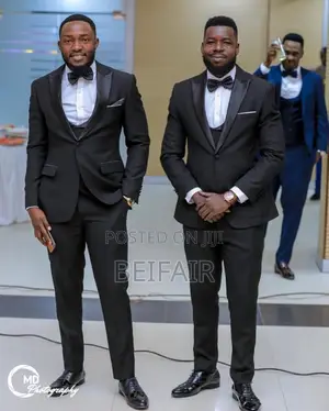 Suti Za Kiume | Men's Suits | Black Taxedo