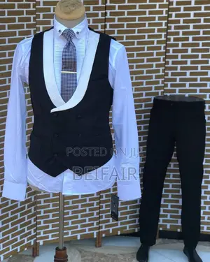 Suti Za Kiume | Men's Suits | Black and White